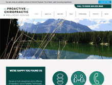 Tablet Screenshot of proactive-chiro.com